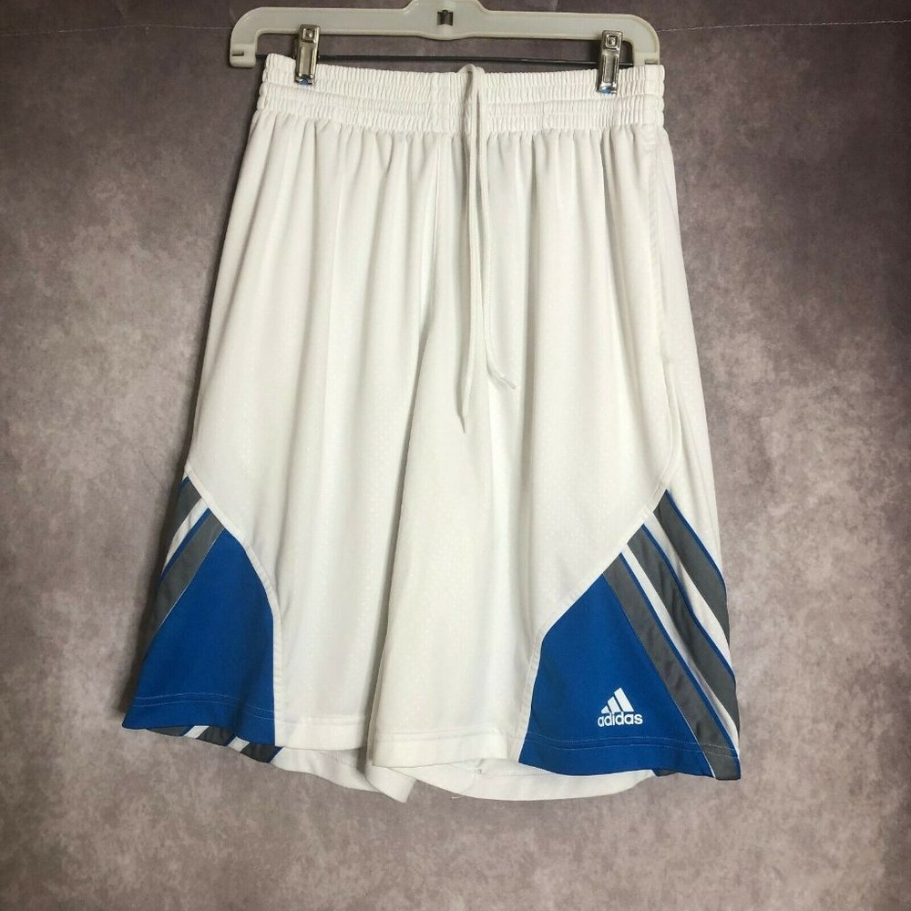 3 for $30 Adidas Mens Shorts Size Medium White Blue Basketball Athletic